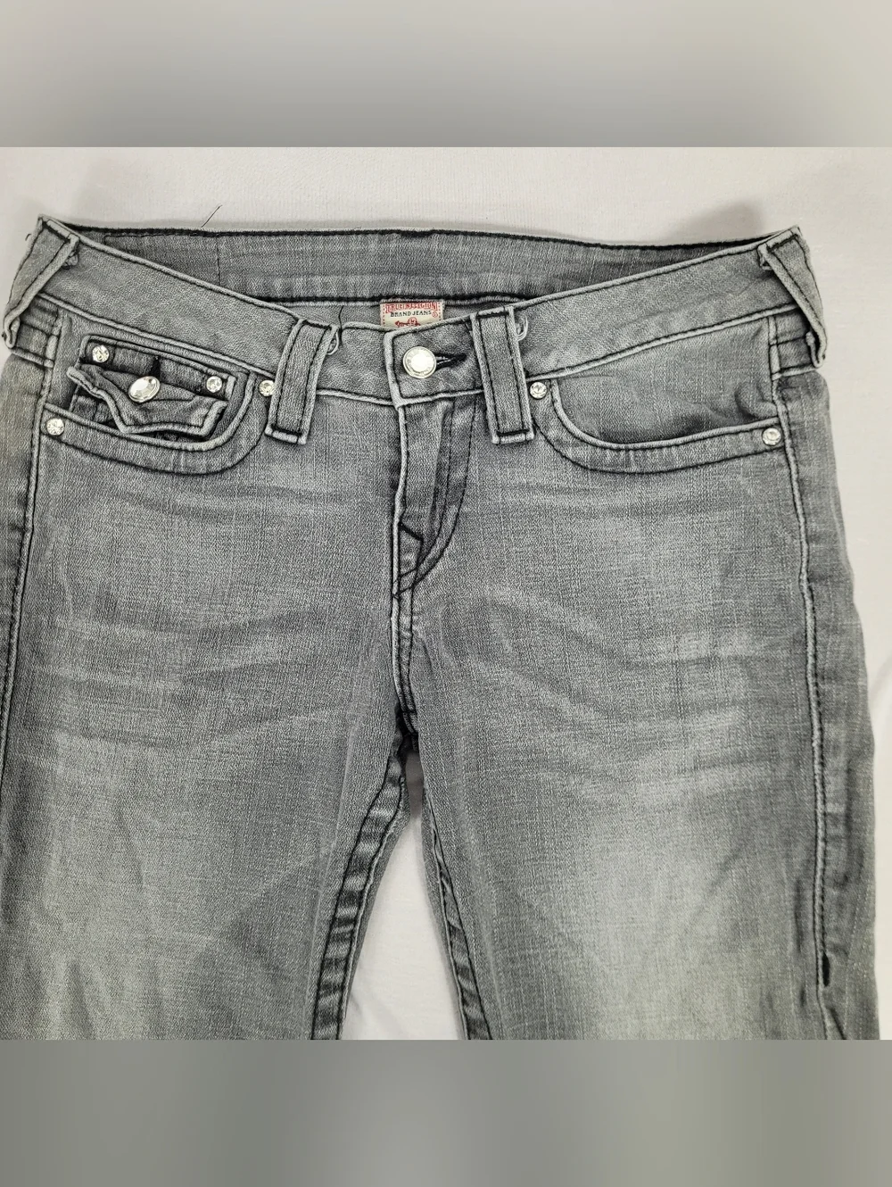 True Religion Jeans Gray Skinny Leg Size 29